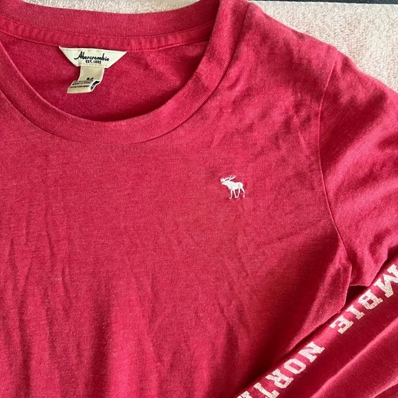 Vintage Abercrombie & Fitch Pink Crew Neck Tee - Picture 3 of 8